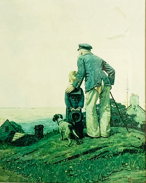 Norman Rockwell 'Looking out to Sea' print