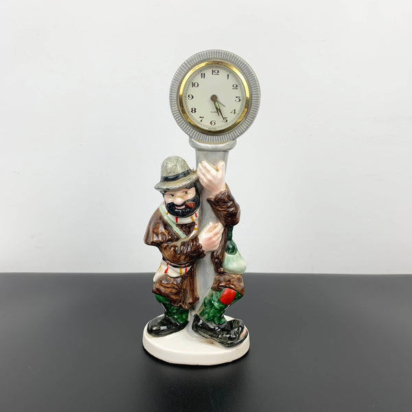 Ceramic novelty mantel clock