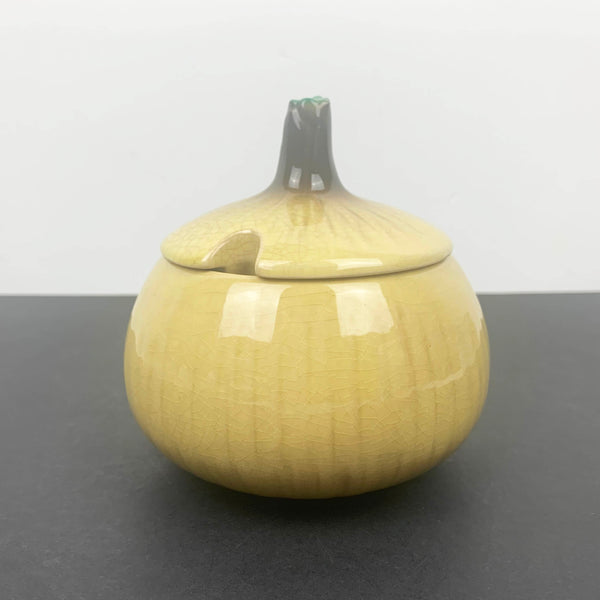 SylvaC Pottery crying face onion and condiment server