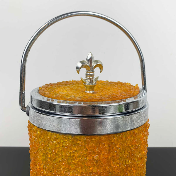 Retro 1970s orange ice bucket