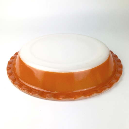 Dark Orange Pyrex pie plate