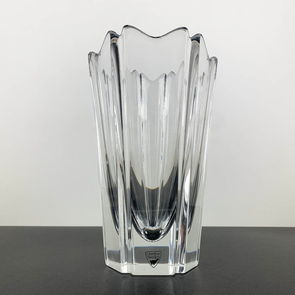 Orrefors 'Corona' vase designed by Lars Hellsten