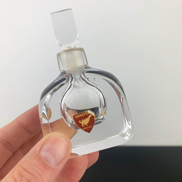 Orrefors mid century perfume bottle