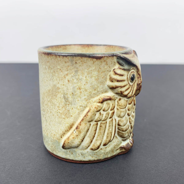 Gempo Owl in relief on egg cup