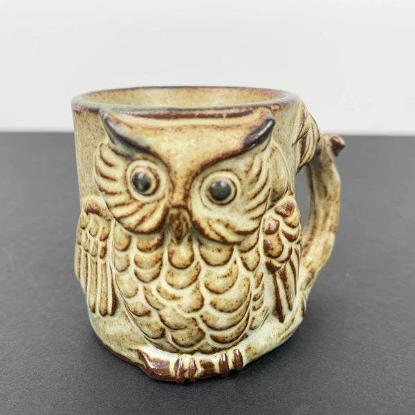 Gempo 1970s Owl egg cup with handle