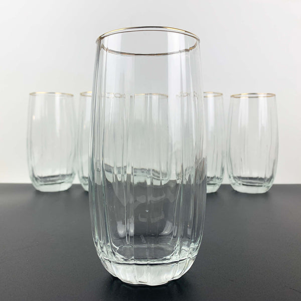 Pasabahce ribbed large glass tumbler - Set of 6