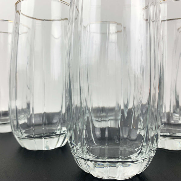 Pasabahce ribbed large glass tumbler - Set of 6