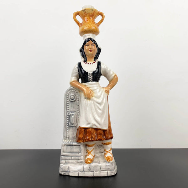 Peasant woman collectible decanter