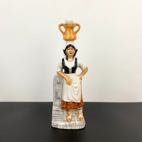 Peasant woman collectible decanter