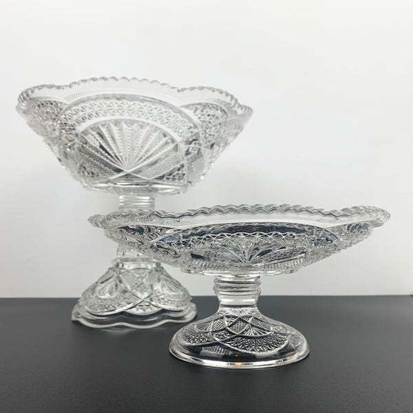 Rare Early American 'Ada' footed bowls c.1898