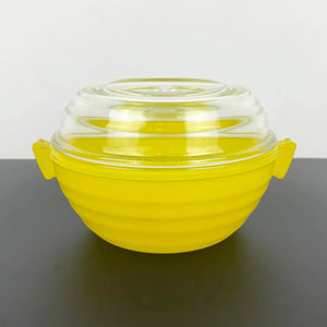 Phoenix yellow lidded small casserole dish