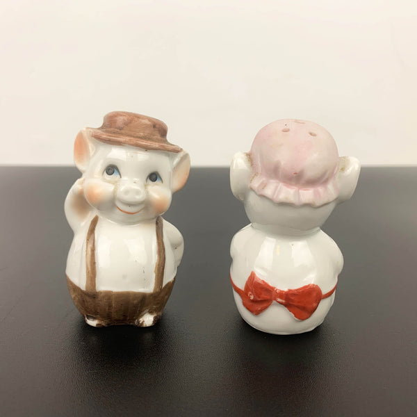 Pig Couple Novelty Salt and Pepper Shakers