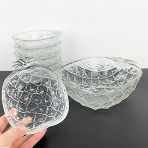 Pineapple shaped dessert bowl set - 7 piece set