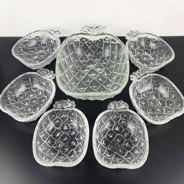 Pineapple shaped dessert bowl set - 7 piece set