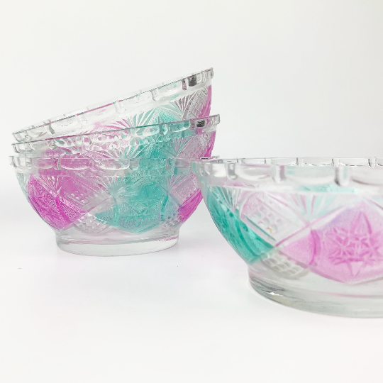 KIG pastel tinted dessert bowl - Set of 4