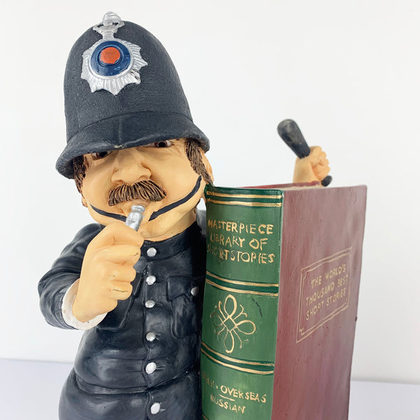 Police rare vintage bookend set by Peter Mook