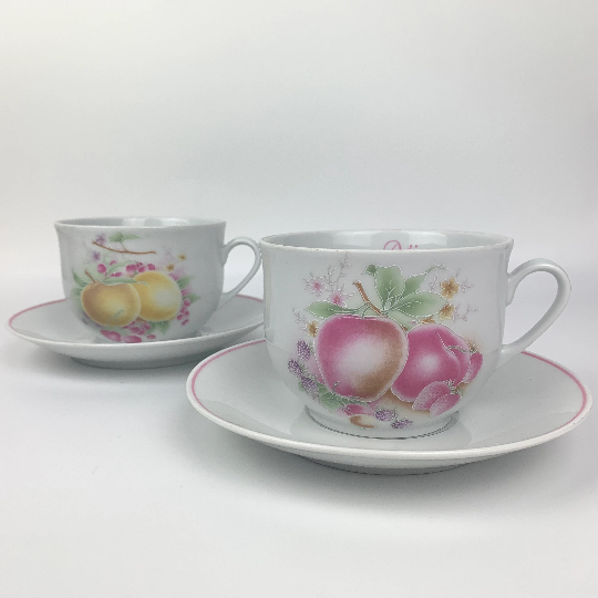 Porcelaine de Sologne Breakfast Cup and Saucer Set