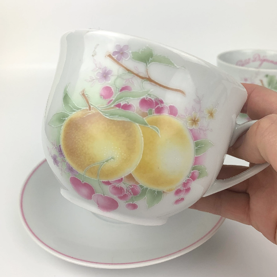 Porcelaine de Sologne Petit Dejeuner Cup and Saucer