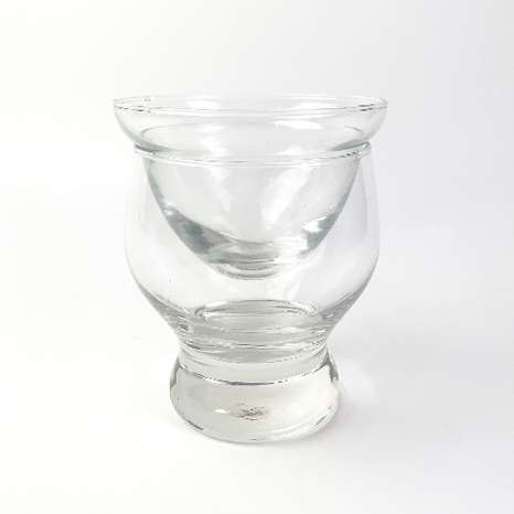 2 Piece 1970's Shrimp Cocktail Glasses with Ice Cups