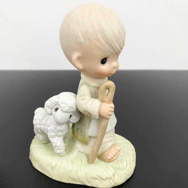 Precious Moments retired figurine He Leadeth Me