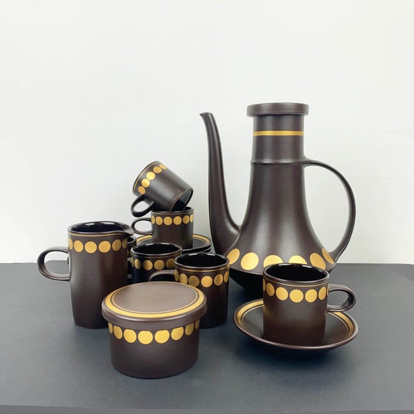 Rare Purbeck England mid century coffee service