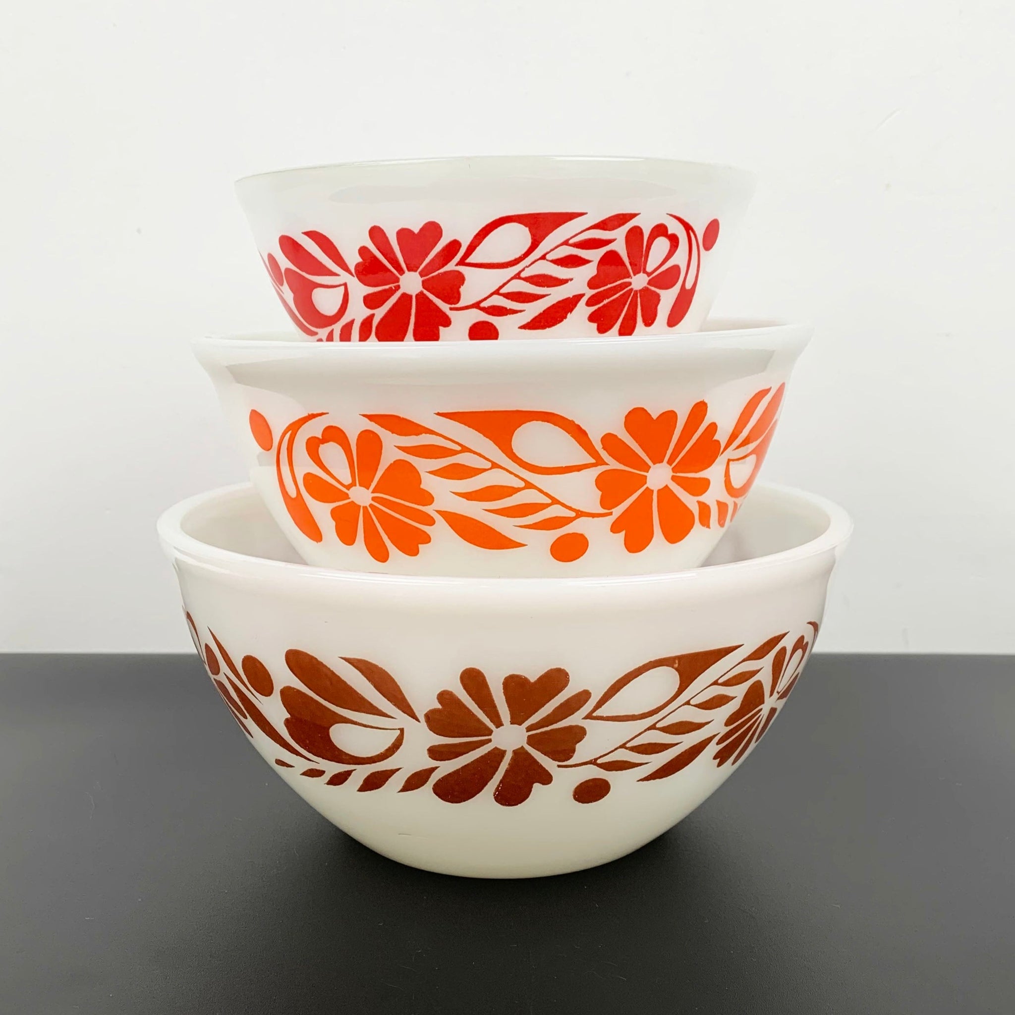 Pyrex Australia Floral Banner bowl set