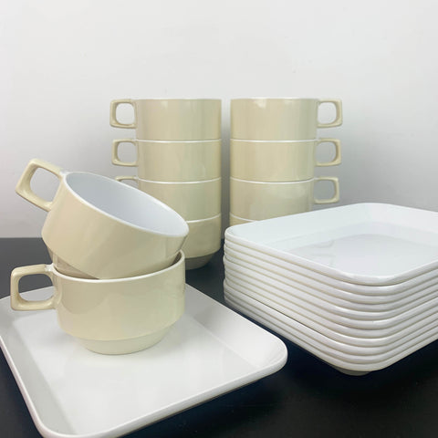 Qantas trays and cups collection