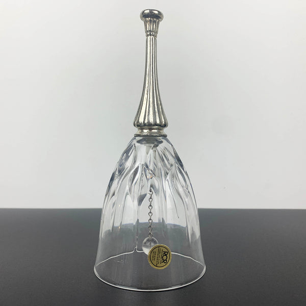 Royal Crystal Rock crystal bell with silver handle