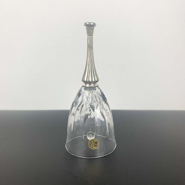 Royal Crystal Rock crystal bell with silver handle