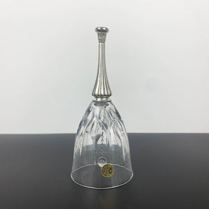 Royal Crystal Rock crystal bell with silver handle