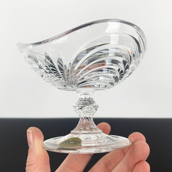 Royal Crystal Rock 'Aurea' footed candy bowl