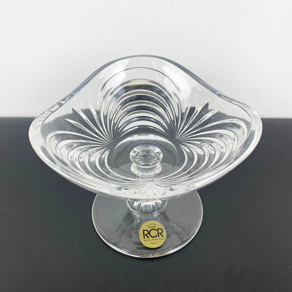 Royal Crystal Rock 'Aurea' footed candy bowl