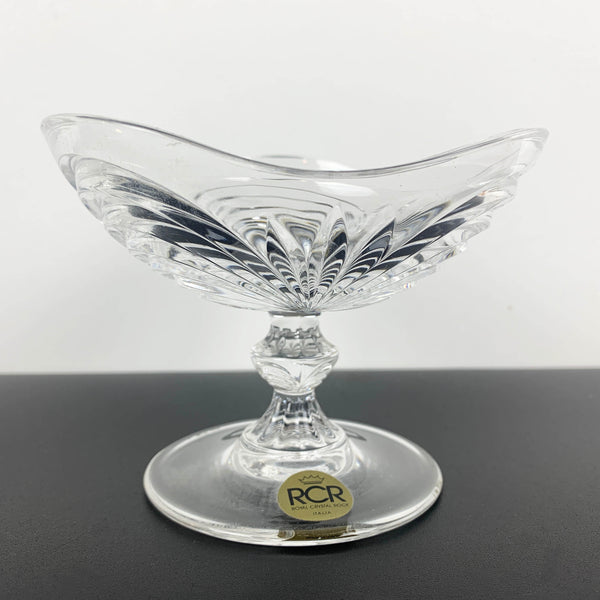 Royal Crystal Rock 'Aurea' footed candy bowl