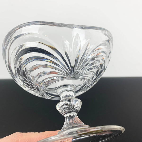 Royal Crystal Rock 'Aurea' footed candy bowl