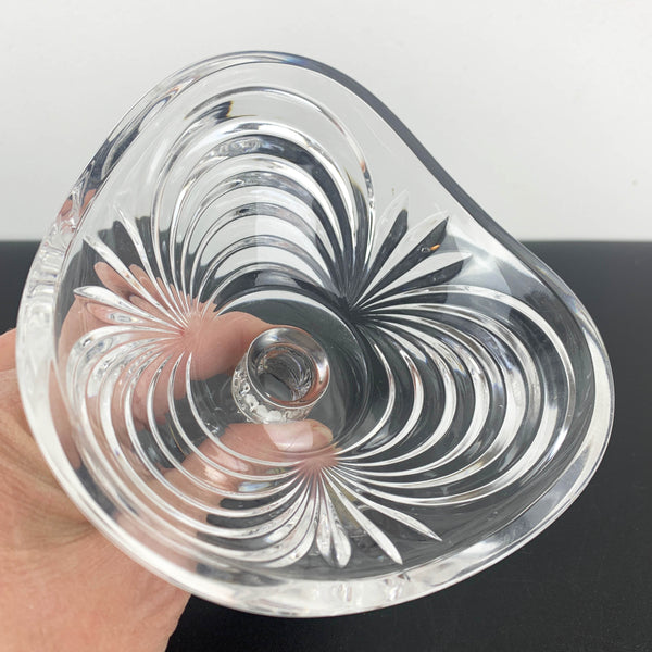 Royal Crystal Rock 'Aurea' footed candy bowl