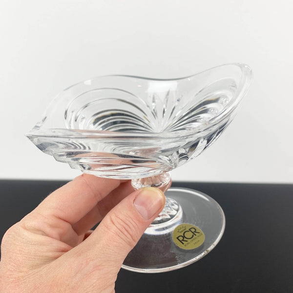 Royal Crystal Rock 'Aurea' footed candy bowl