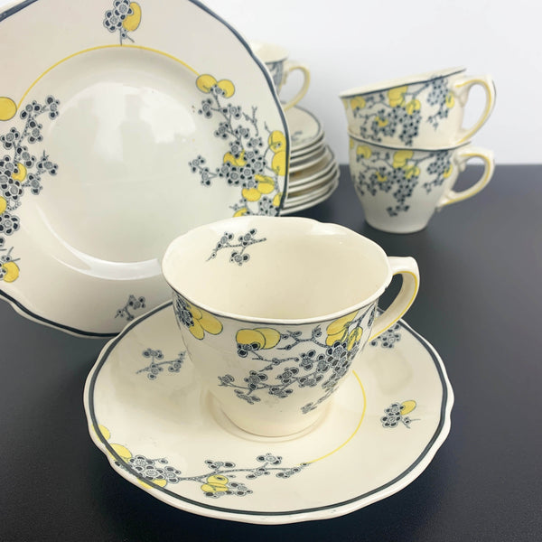 Royal Doulton 'Carnival' tea and coffee trios - Set of 6