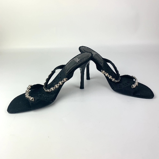 RMK pearl and diamante evening sandal heel height