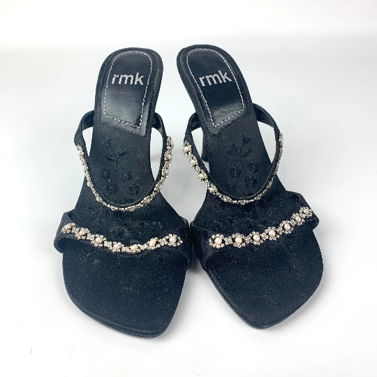 RMK pearl and diamante evening sandal