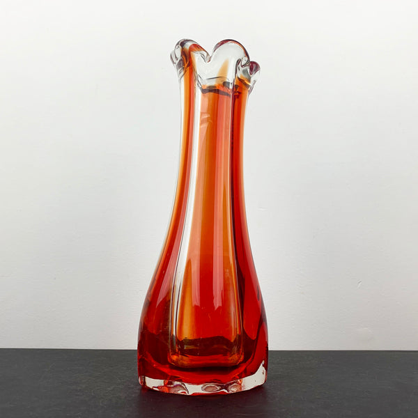 Hand blown finger vase