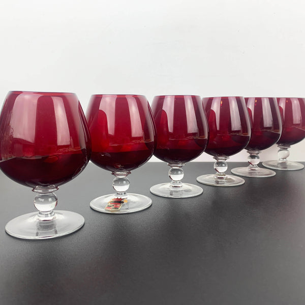 Astracolour (Czech) Ruby Wine Glass - Set of 6