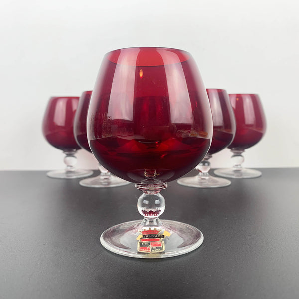 Astracolour (Czech) Ruby Wine Glass - Set of 6