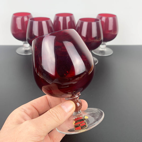 Astracolour (Czech) Ruby Wine Glass - Set of 6