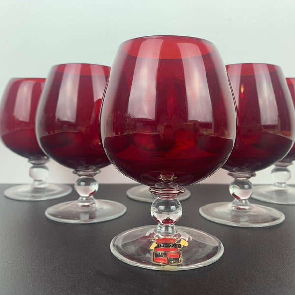 Astracolour (Czech) Ruby Wine Glass - Set of 6