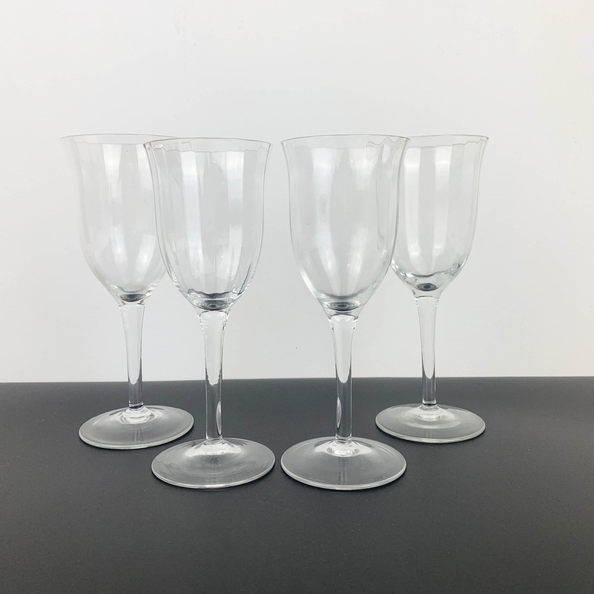 Rogaska Crystal faceted wine glass - Set of 4