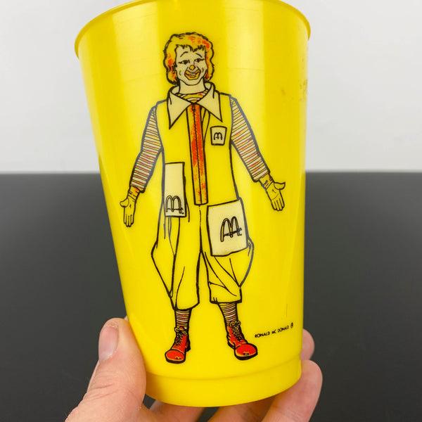 Ronald McDonald 1960's collectible tumbler