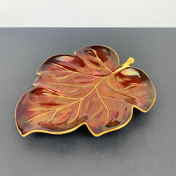 Carlton Ware 'Rouge Royale' leaf plate