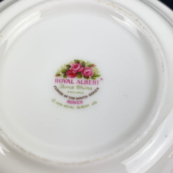 Royal Albert 'Flower of the Month' Roses collectible pin dish