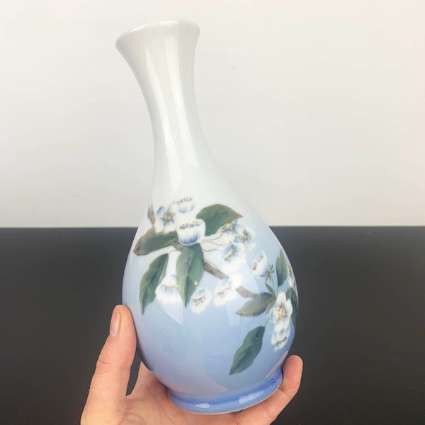 Royal Copenhagen Apple Blossom Art Vase