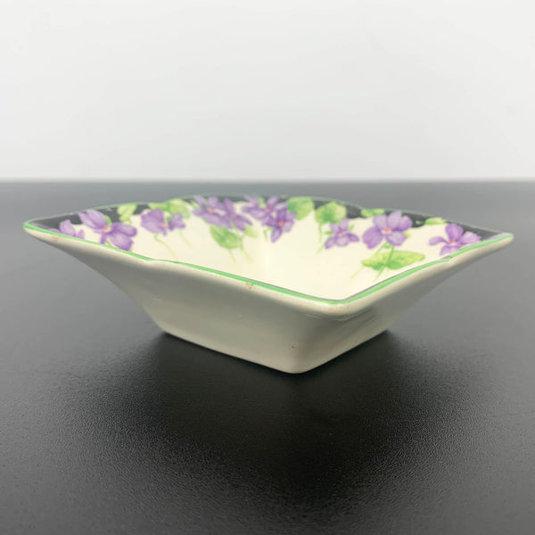 Royal Doulton 1940's Violets butter dish